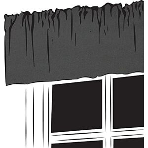 Trend Curtains Caravan Curtains Valance Pelmet Fully Lined - 3" pencil pleat Plain 100% Polyester fabric (Dark Grey, 180" Width x 8" Drop Valance)