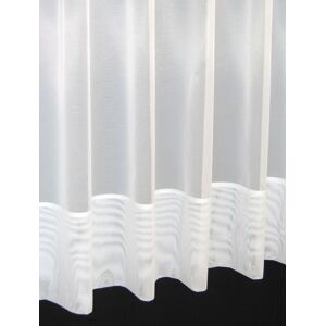 Jayne. Plain envelope hemmed voile net curtain. 36 inch drop. Finished in White. Sold by the Metre by The Textile House