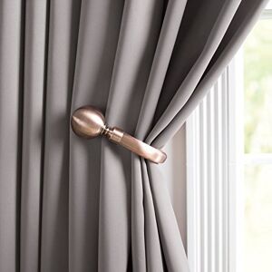 Your Home Online Set Of 2 Antique Copper Effect Metal Designer Ball Curtain Pole Holdback Tieback New