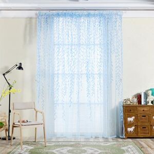 sunnymi Life 40x106in Window Sheer Curtains Voile Panel Curtains Clear Transparent Basic Rod Pocket Sunlight Filter for Hallway Window Guest Room Panels for Children Room & Door Decor