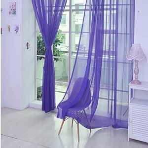 Harpily Net Curtain 1 Pcs Pure Color Tulle Door Window Curtain Drape Panel Sheer Scarf Valances for Living Room Home Decor