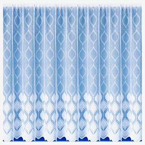 Maple Textiles Marseille White Net Curtains, Lace Curtain, Available in 3 Drops, Cut To Width (24'' (60 cm) Drop) (TT/MT/M)