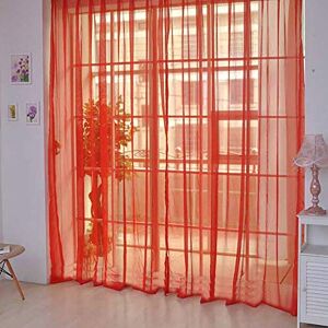 Harpily Net Curtain 1 Pcs Pure Color Tulle Door Window Curtain Drape Panel Sheer Scarf Valances for Living Room Home Decor