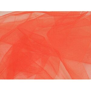 CURTAIN AND LINENS 54" wide Dress Net Fabric Orange - per metre