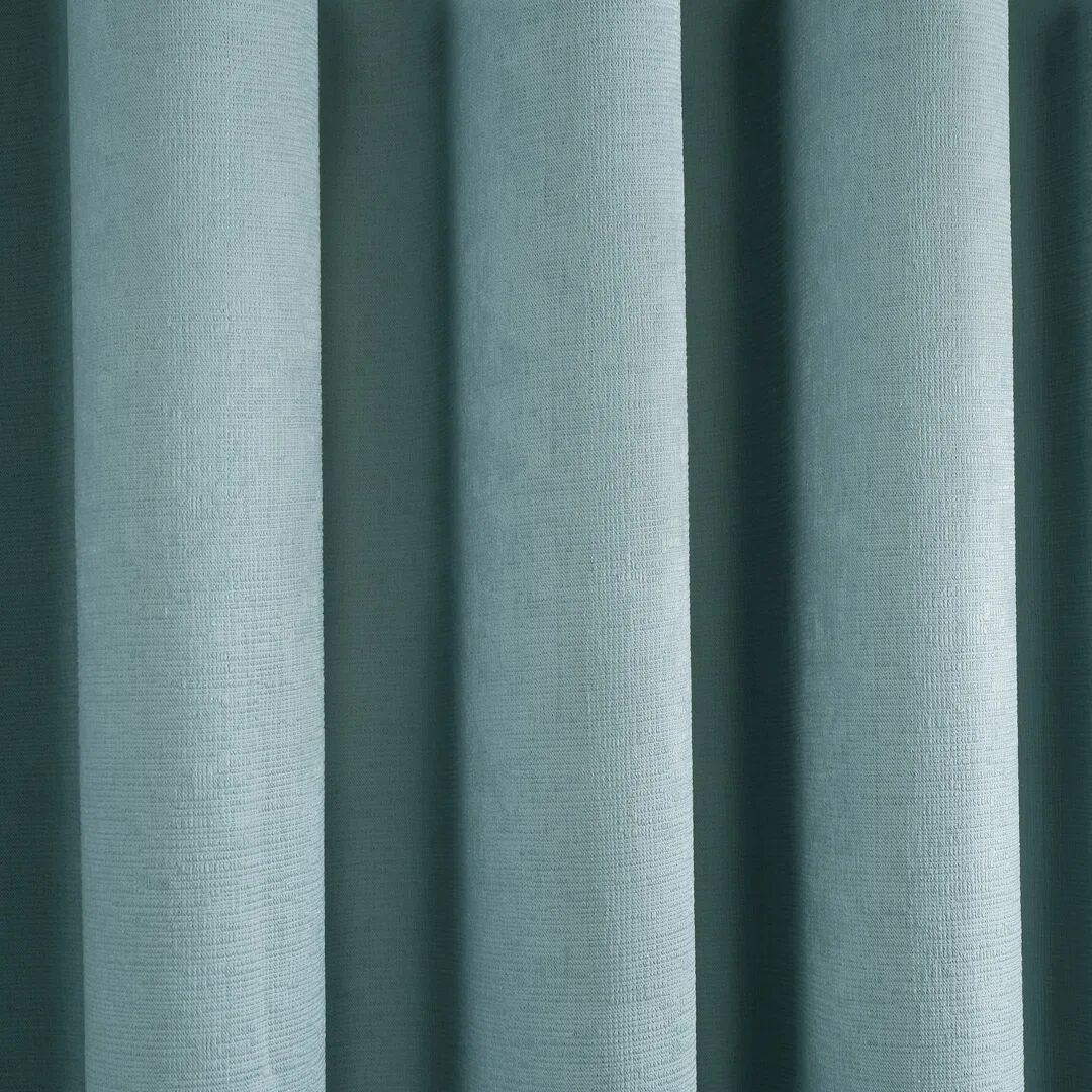 Fusion Eyelet Room Darkening Curtain green/blue 275.0 H cm