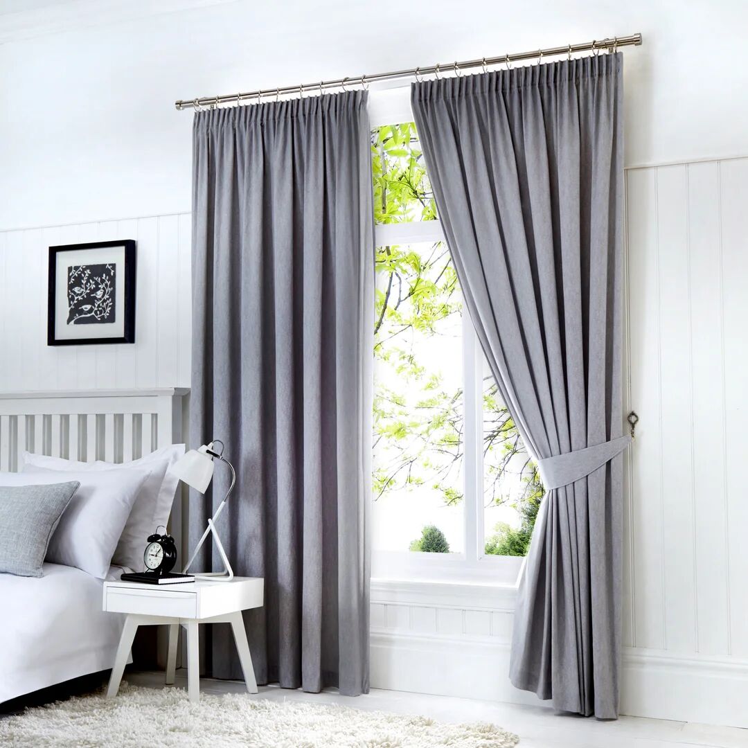 Fusion Room Darkening Thermal Curtains gray 183.0 H cm