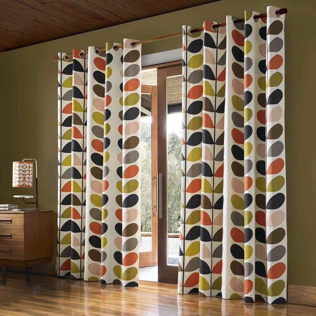 Photos - Curtains & Drapes Orla Kiely Multi Stem Curtains 229.0 H x 168.0 W cm