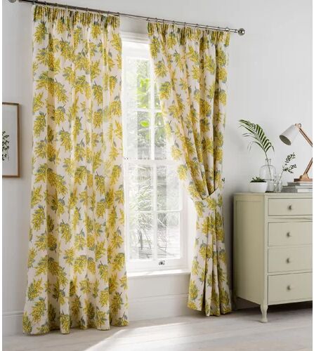 Cath Kidston Mimosa Flower Pencil Pleat Room Darkening Curtains Cath Kidston Panel Size: 229 W x 137 D cm  - Size: 36cm H X 19cm W X 34cm D