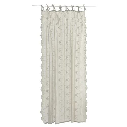 Lene Bjerre Adellia Tab top Semi-Sheer Curtains Lene Bjerre  - Size: 77cm H X 10cm W X 9cm D