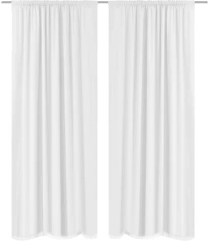 Marlow Home Co. Slot Top Blackout Curtains Marlow Home Co. Colour: White  - Size: 300cm H X 100cm W