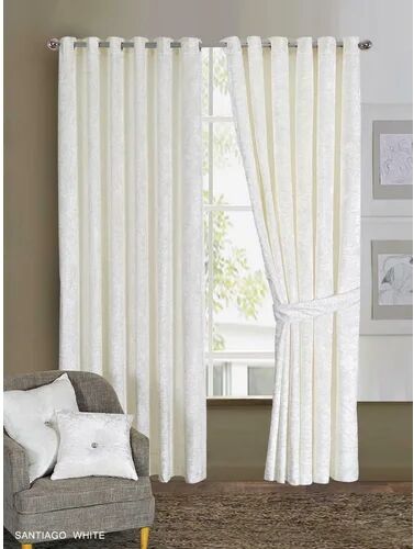 Rosdorf Park Belvedere Santiago Blackout Curtains Rosdorf Park Panel Size: Width 168 x Drop 137 cm, Colour: White  - Size: