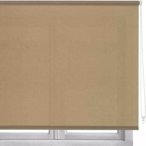 Latitude Run Semi-Sheer Roller Blind Latitude Run Finish: Beige, Size: 180 cm L x 160 cm W  - Size: Double (4'6)