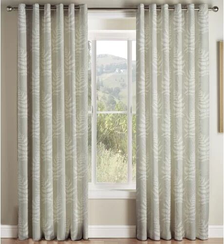 Brambly Cottage Naia Eyelet Semi Sheer Curtains Brambly Cottage Panel Size: 168 W x 137 D cm, Colour: Mink  - Size: