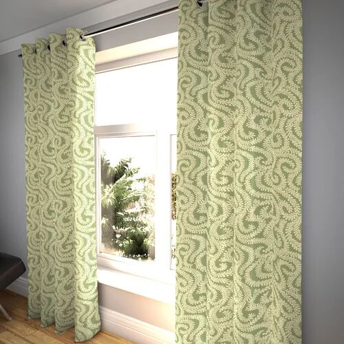 Ophelia & Co. Holoman Pencil Pleat Blackout Thermal Curtains Ophelia & Co. Panel Size: Width 116 x Drop 137cm, Colour: Sage Green  - Size: Width 228 x Drop 137cm