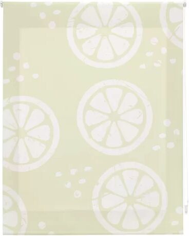 Ebern Designs Kitchen Lemon Sheer Roller Blind Ebern Designs Size: 110cm W x 250cm L  - Size: Large