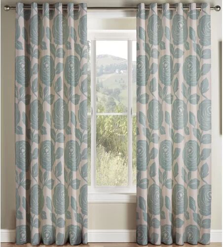 Brambly Cottage Yvaine Eyelet Semi Sheer Curtains Brambly Cottage Panel Size: 228 W x 183 D cm  - Size: 59.4 cm H x 81.4 cm W