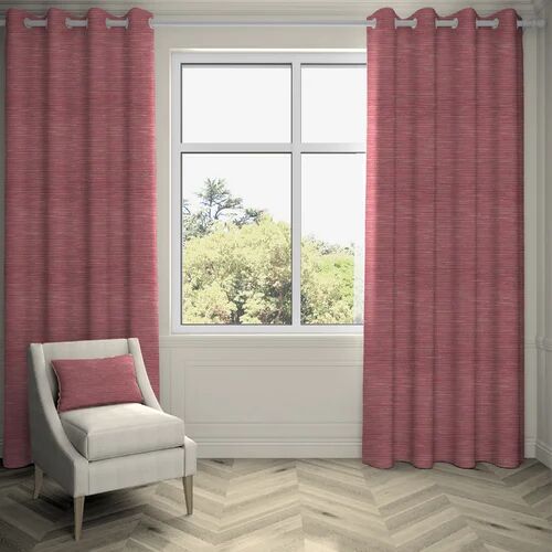 Ebern Designs Agapanthus Hamleton Textured Pencil Pleat Blackoutt Thermal Curtains Ebern Designs Colour: Red, Panel Size: 228 W x 182 D cm  - Size: 228 W x 137 D cm