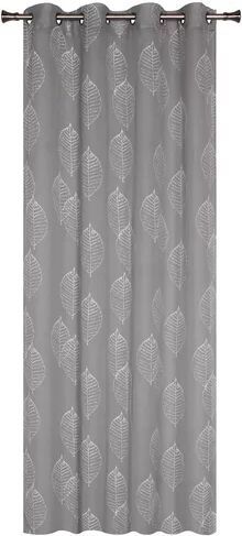 Latitude Run Darwen Eyelet Semi Sheer Single Curtain Latitude Run Colour: Grey  - Size: 245cm H X 140cm W