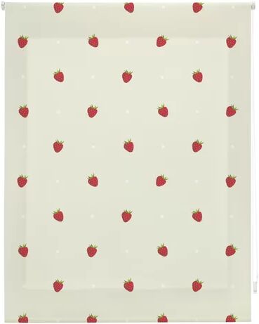 Ebern Designs Kitchen Strawberries Sheer Roller Blind Ebern Designs Size: 110cm W x 250cm L  - Size: