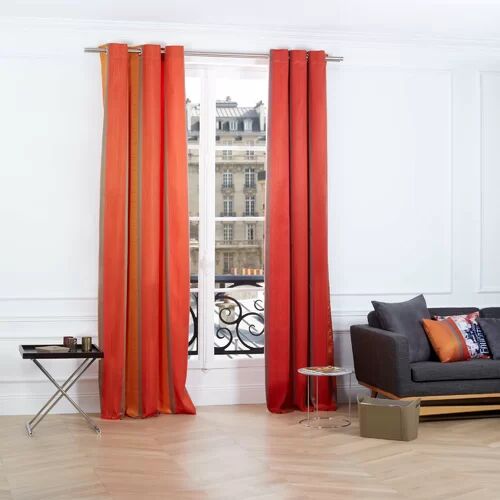 Madura Atina Eyelet Semi-Sheer Single Curtain Madura Panel Size: 350 W x 284 D cm  - Size: 70cm H x 0.7cm W