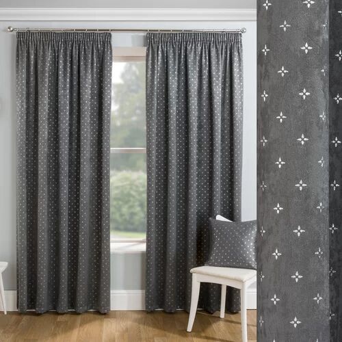 Rosalind Wheeler Feickert Block Out Ready Made Room Darkening Thermal Curtains Rosalind Wheeler Panel Size: 229 W x 229 D cm, Colour: Grey  - Size: 55cm H X 120cm W X 54cm D