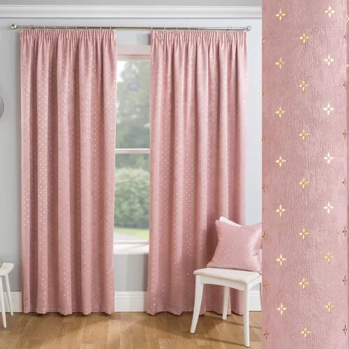 Rosalind Wheeler Feickert Block Out Ready Made Room Darkening Thermal Curtains Rosalind Wheeler Panel Size: 168 W x 229 D cm, Colour: Blush  - Size: 229 W x 137 D cm