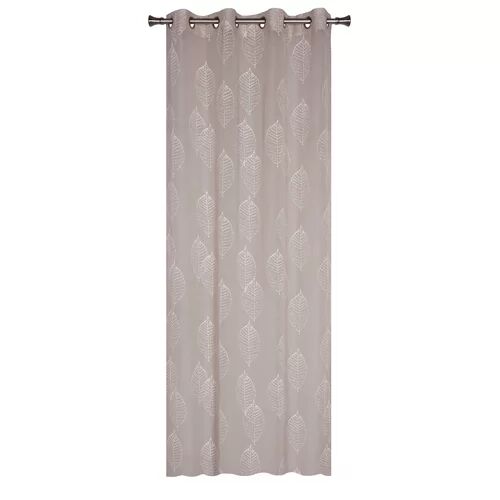 Latitude Run Darwen Eyelet Semi Sheer Single Curtain Latitude Run Colour: Beige  - Size: 229 W x 182 D cm