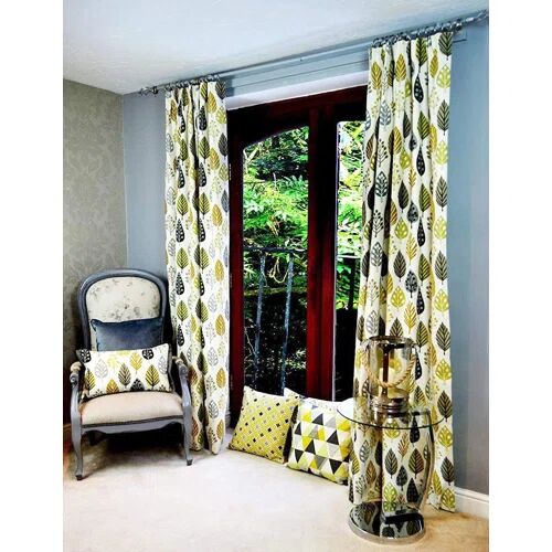 Latitude Run Alexys Tailored Eyelet Blackout Thermal Curtains Latitude Run Colour: Ochre Yellow, Panel Size: Width 167 x Drop 182cm  - Size: Width 167 x Drop 228cm