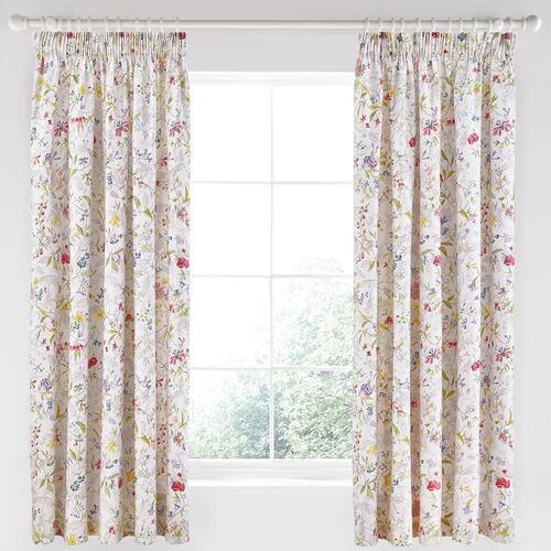 V&A Botanica Pencil Pleat Semi-Sheer Curtains V&A  - Size: 72cm H X 36cm W X 16cm D