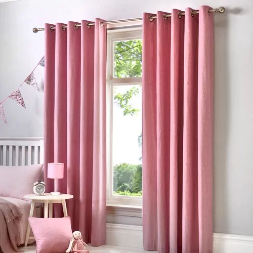 Latitude Run Bonanno Summy Eyelet Room Darkening Curtains Latitude Run Colour: Blush, Panel Size: Width 229cm x Drop 137 cm  - Size: Width 229cm x Drop 183 cm