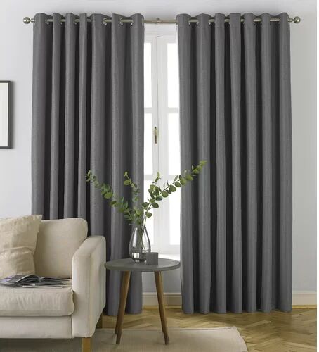 Zipcode Design Chemung Eyelet Blackout Curtain Zipcode Design Panel Size: 229 W x 183 D cm, Colour: Grey  - Size: Tall (19" - 21")