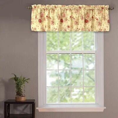 Greenland Home Fashions Antique Rose Window Valance, Multicolor