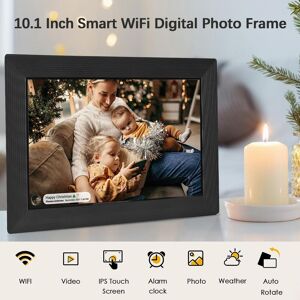 Andoer 10,1 pouces Smart WiFi cadre photo numérique album photo numérique 1280 * 800 IPS écran tactile - Publicité