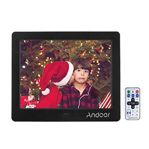 Andoer HD MP4 LCD Cadre photo numérique haute résolution et horloge avec lecteur vidéo MP3 et télécommande (1024x600) noir 1 - Publicité