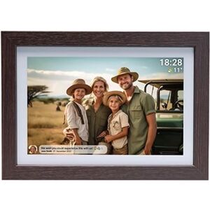 Denver Frameo 10.1” digital Wi-Fi photoframe - Dark wood