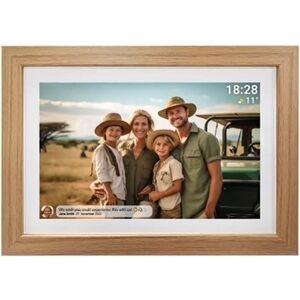 Denver Frameo 10.1” digital Wi-Fi photoframe - Light wood