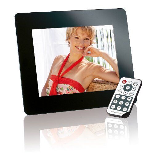 3916800 Intenso Mediadirector digital fotoram (20,3 cm (8 tum) display, SD-kortplats, videofunktion, fjärrkontroll) svart