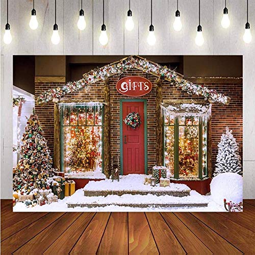 SHI-pic-5974 Fotostudio bakgrund vinyl snö julgran dörr blixt långvarig hållbarhet utomhus fotografi bakgrund bal blomma vägg bakgrund foto studio ta bilder bakgrund