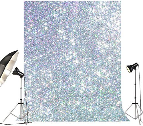 FT6520-6x8ft(US) Silvergrå glitterbakgrund för möhippa bröllopsbilder fotografi fivan bakgrund FT6520