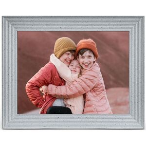 AURA Mason Luxe 9.7" WiFi Digital Photo Frame - Sandstone, Silver/Grey