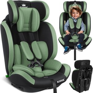 KIDIZ Autokindersitz Kindersitz Kinderautositz Autositz Sitzschale 9 kg - 36 kg 1-12 Jahre Gruppe 1/2 / 3 universal zugelassen nach ece R129/03 Grün - Grün