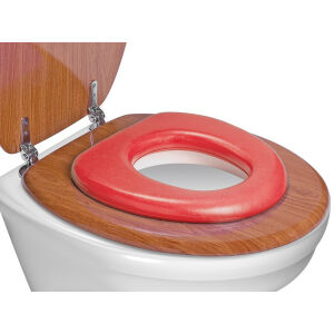reer GmbH reer WC-Kindersitz, soft, Toilettensitz-Verkleinerer passt auf jede Toilette, Farbe: rot