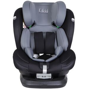 Kikid Premium Autostol 40-150cm i-Size 360 ISOFIX R129, sort-grå