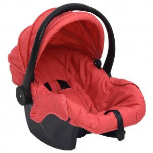 vidaXL Sillita De Coche Para Bebés Rojo 42x65x57 Cm