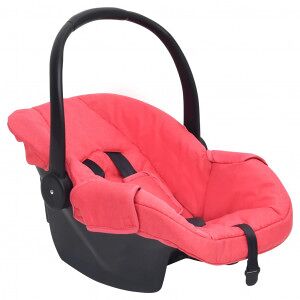 vidaXL Sillita De Coche Para Bebés Rojo 42x65x57 Cm