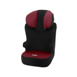 Siege Auto Rehausseur ceinturé Nania start i 106-140 cm R129 –de 5 a 10 ans – Tetiere réglable – Base inclinable – Rouge -Fabrica