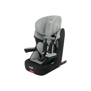 Nania Siège auto isofix MAX I FIX 76-140 cm R129 -de 3 à 10 ans - Têtière réglable - Base inclinable - Gris - Fabrication française - Publicité