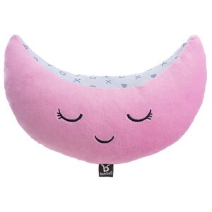 BENBAT Coussin de voyage Mooni fixation sur ceinture de sécurité/têtière rose