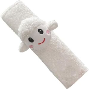 Toyvian 1 Pc Épaulettes De Voiture Épaulière De Ceinture De Voiture Tapis De Sangles De Siège De Voiture Épaulette De Voiture Dessin Animé Peluche Auto Blanche - Publicité