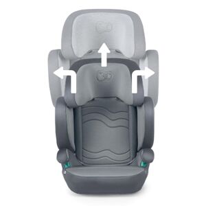 KINDERKRAFT XPAND 2 I-Size, Siège Auto, Isofix, Groupe 2/3 (15-36 kg), 100-150 cm, Réhausseur, Harnais de sécurité, la Largeur et la Hauteur Ajustable, Réglage Facile, Gris - Publicité